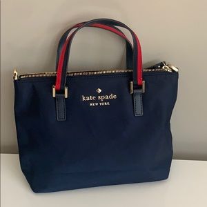 New Kate Spade nylon navy purse